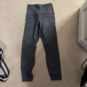 High waisted grey lululemon leggings 23”